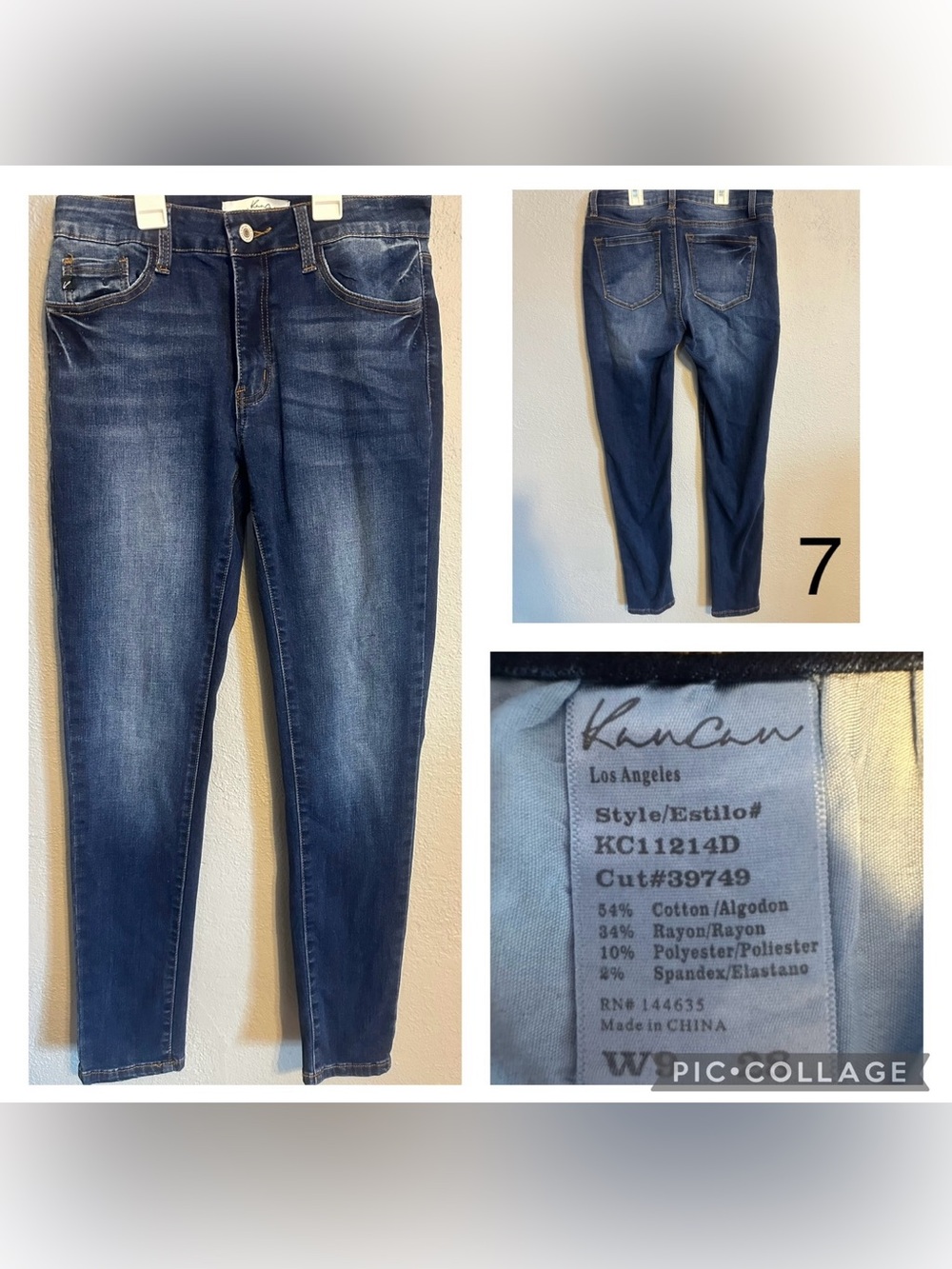 Kancan Dark Blue Skinny Jeans